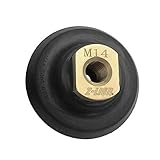 B Blesiya ポリッシャー 面ファスナーパット　セミリジッド ラバーパッド　ダイヤモンド バックホルダー 湿式/乾式研磨 - 5インチ