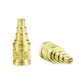 cooyin mmcx (リケーブル側) to IE40PRO (イヤホン側) 金属アダプタ 千住銀入り錫はんだ 金メッキプラグ 統合成形技術 音質劣化なし簡潔 精緻 線材テスト作業用 ミニタイプ