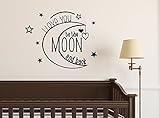 I Love You To The Moon And Back 23 X 18 Nursery Baby書道ステッカーFeng Shui壁デカールアート装飾Motivational Inspirati