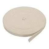 PATIKIL 綿 ツイル テープ 1/4インチ 10ヤード 100% 綿 リボン バイアステープ ヘリンボーン ウェビング 裁縫 ギフト包装用 ベージュ