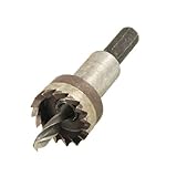 uxcell　ホルソー　三角形シャンク　金属　直径21.5mm　HSS　鉄カッター　7.5mm