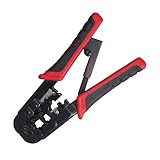 かしめ工具 RJ45 ラチェット タイプ 圧着 ペンチ ケーブルコネクタ カシメ 工具 V2