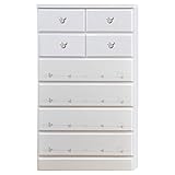 アルファタカバ ディズニー家具 キッズチェスト ミッキーチェスト 幅75cm 6段チョイスミッキー(ホワイト)取っ手クリア