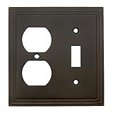 Cosmas 25068-orb Oil Rubbed Bronze Single Toggle /二重コンボ電気コンセント壁プレート/カバー