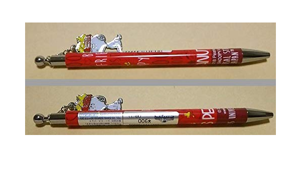 Amazon Co Jp スヌーピー ボールペン 赤 銀 チャーム付き Usj お土産 ユニバーサル スタジオ ジャパン Peanuts Snoopy Universal Studios Japan 文房具 オフィス用品