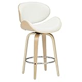 【組立設置費込】バーチェア(カウンターチェア) 木製/合成皮革 高さ98.5cm 足置き/背もたれ付き アイボリー 【ROMEO】ロミオ 【組立品】【代引不可】 生活用品 インテリア 雑貨 インテリア 家具 椅子 カウンターチェア top1