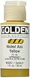 黄金の流体アクリル塗料 1 オンス ニッケル アゾ イエロー