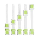 ベビー安全ロック、anti-gripper冷蔵庫、引き出し、キャビネット、トイレシート、オーブン、アプライアンスロック、エクストラ3 M接着剤と調節可能なストラップとラッチシステム