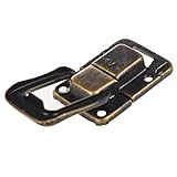 スナップ，SODIAL(R)4 x シンプルな金属スナップラッチ　ネジ付きスーツケースロック