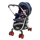 Graco(グレコ) A型ベビーカー シティライトRアップ 1か月~36か月まで 軽量 両対面 足カバー付 (トリコロール NV) 67484