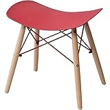 山善(YAMAZEN) Plarea スツール イームズチェア リプロダクト品 デザイナーズ レッドブラウン PRC-S(RBR)