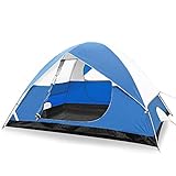 SKYLINK テント 4/6人用 アウトドア用 自立式 二重層 コンパクト PU2000mm ハイキング キャンプ 組立簡単 通気