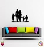 Wall Stickers Family Mother and Father Kids for Living Room z1393 by WallStickers4ever