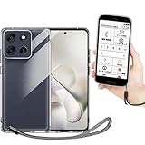 Moto g66j 5G / g66Y 5G ケース クリア 透明 カバー 【ストラップ 同梱】 適用 Motorola moto g66y 5G ワイモバイル SIMフリー スマホケース モトローラ モト G66j カバー ストラップ case Heofuixt ソフト 透明 バンパーケース クリアケース 耐衝撃 バンパー 携帯カバー 薄型 軽量 case TPU クリア