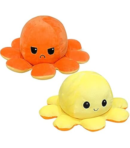 Amazon.co.jp: ぬいぐるみ タコ リバーシブルタコ人形 裏返した