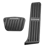 BOYOUS【最新型】トヨタ アルファード 40系(2023年6月～) アルミ ペダル 工具不要 ALPHARD 専用設計 ブレーキ アクセル カバー 防キズ 防汚れ 滑り止め 2点セット（ブラック）