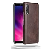 Rakuten Hand 4G 5G 全適用 ケース バンパー P710 P780 カバー 軽量型 楽天 ハンド バンパーケース 楽天hand スマホケース RakutenHandケース RakutenHandカバー ハードケース 楽天ハンドケース 楽天ハンドカバー RakutenHand case 【GoKIGIoD】 レザー調 ハード 指紋防止 携帯カバー 磁石無し レトロ ダークブラウン