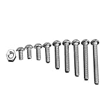 340Pcs M3 3mmステンレススチール製ボタンヘッドアレンボルトネジナットアソートメントキット