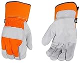 Black and Decker BD520L Premium Split Cowhide Leather Palm Work Gloves, Large by Black & Decker [並行輸