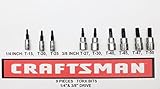 Craftsman 9 pc 1/4 & 3/8 Torx Bit Socket Set by Craftsman