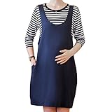 (マーシェル) Marshel マタニティ ワンピース チュニック 長袖 おしゃれ デザイン 産前 産後 長く使える 妊婦服 ボーダー XXL