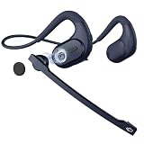 Bluetooth ヘッドセット 【マイク脱着式・実用新案取得&意匠登録済み】 Earaku(イアラク) MicCuff G9 無線 マイク付き イヤホン bluetooth ミュート機能搭載 両耳対応 空気伝導 耳掛け ENCノイズキャンセリング 通話 周りの音を拾わない ハンズフリー イヤホン Bluetooth 5.3 2台接続 オンライン会議 在宅勤務 ブルートゥース Headset