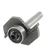 uxcell　横溝ビット　6.2mm　ストレートシャンク　2刃　超硬先端　溝ルータービット