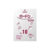 シモジマ (スワン) OPP袋 ボードン #20 No.10 穴あり 透明 100枚 006763110