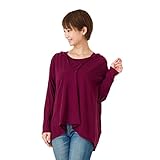 ミルフェルム 授乳ケープイン ドルマンパーカー 授乳服 長袖 日本製 M~L ボルドー(48)