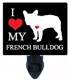 Night Light – I Heart My French Bulldog – Love – 犬LED Night Light