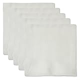 Baby Newborn Handkerchief Bamboo Fiber Bath Wash Cloths Bibs Towels 35x33Cm (5P)