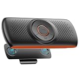 車載用 Bluetoothスピーカー ワイヤレス ハンズフリー 自動電源OFF 磁気サンバイザークリップ付き