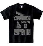 HOORAY(フーレイ) ダンス 衣装 ヒップホップ サイズ150?XLまで ランキング 入賞 respect ロゴ Tシャツ XL ブラック×グレー