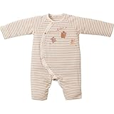 オーガニックコットン ダンシングベアーのカバーオール 新生児 赤ちゃん ベビー 男の子 くま サイズ 70cm