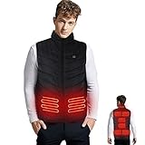 [LivelyLife]電熱ベスト 電熱ウエア ヒーターベスト 3段階の温度調整 9つヒーター 防寒 作業服 レディース メンズ 大雪対策