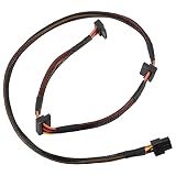 Fotgmaeo モジュラーPSU 6 Pin - 3ポート SATA電源ケーブル 18AWG ワイヤー 80cm、 NP シリーズ用
