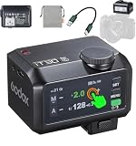 Godox iT30Pro C ミニ TTL カメラフラッシュ & ワイヤレスフラッシュトリガー (Canon カメラ用)、フルカラータッチスクリーン、ディフューザー内蔵