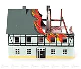 x の深さ 9.5 cmx7 cmx4,5 cm の鉱石山のクリスマス図木図のミニチュア火の場所の家の幅 X の高さ