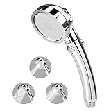 Miuphro シャワーヘッド 節水 低水圧増圧 軽量 3階段モード 水量切替 ストップボタン...