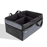 SONARIN おむつストッカー Baby Diaperキャディーポータブルナッピーオーガナイザー折りたたみ式の収納キャビネット、交換可能なコンパートメント付き(ブラック)