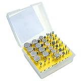 MOHOO 50pcs 超硬ロータリー デュアルカット バリビットセット シャンクダイヤモンドバリセット ビット ドリルキット 彫刻　ロータリー　ツール　セット ダイヤモンド研削針