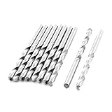 uxcell ドリル刃 ツイスト ドリル ビット 83mmの長さ フルート 5.1mm径 メタル マラブル HSS 10個