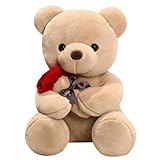 くまのぬいぐるみ 可愛い Teddy Bear 抱き枕 テディベア ぬいぐるみ くま 動物 い くま ぬいぐるみ ふわふわ 可愛い くま ぬいぐるみ ふわふわ クマ ぬいぐるみ 気持ちいい 母の日のプレゼント お祝い クリスマスプレゼント バレンタインデー ギフト(ブラウン, 23cm)