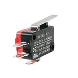 uxcell マイクロスイッチ　ストレートヒンジレバー　250VAC 16A SPDT 1NO 1NC 3P