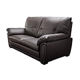 ハイバックソファ ルチア 幅190cm ダークブラウン