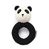Organic Newborn Toys - Panda Baby Rattle by Cheengoo