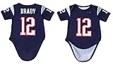 IsportギフトBrady Football Jerseyベビー乳児幼児用ワンジーロンパースプレミアム品質 12-18