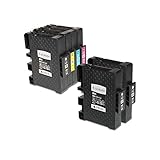 J-ECO製 GC41H 4色セット ＋ GC41KH×2 顔料 お得な6本セット 増量 ISO14001、ISO9001、CE、SGS認証工場 リコー用 互換インクカートリッジ 残量表示 (GC41H GC41KH GC41CH GC41MH GC41YH)