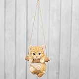 アニマルオブジェ ハンギングキャット キジトラ