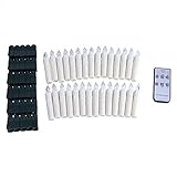 funnytoday365 30pcsちらつきフレームレスキャンドルLED Candle明るいライト誕生日ウェディングちらつきLED Candelsホーム装飾